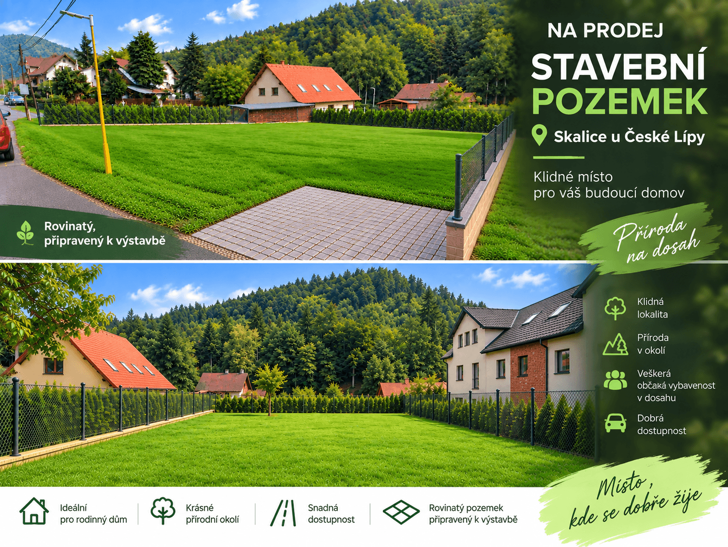 Prodej pozemku 902 m², Skalice u České Lípy, Liberecký kraj Prodej pozemku 902 m², Skalice u České Lípy, Liberecký kraj