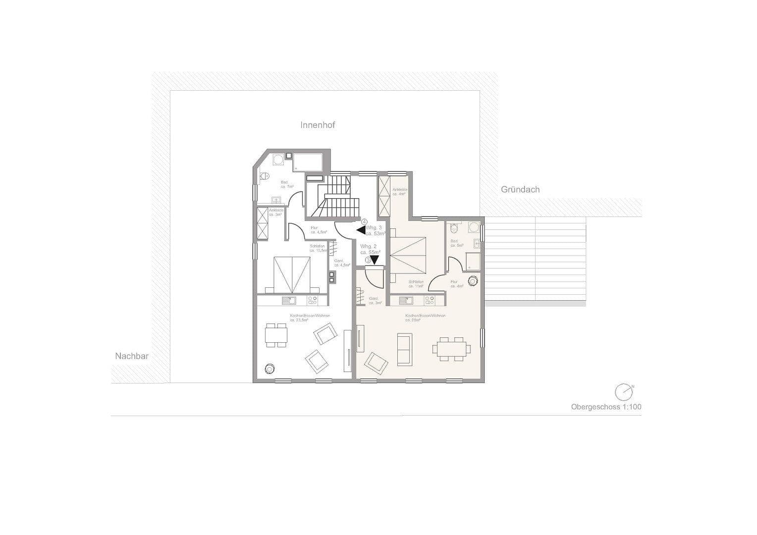 Pronájem bytu 2+kk 55 m², St. Georgen 25, Bayreuth, Bavorsko Pronájem bytu 2+kk 55 m², St. Georgen 25, Bayreuth, Bavorsko