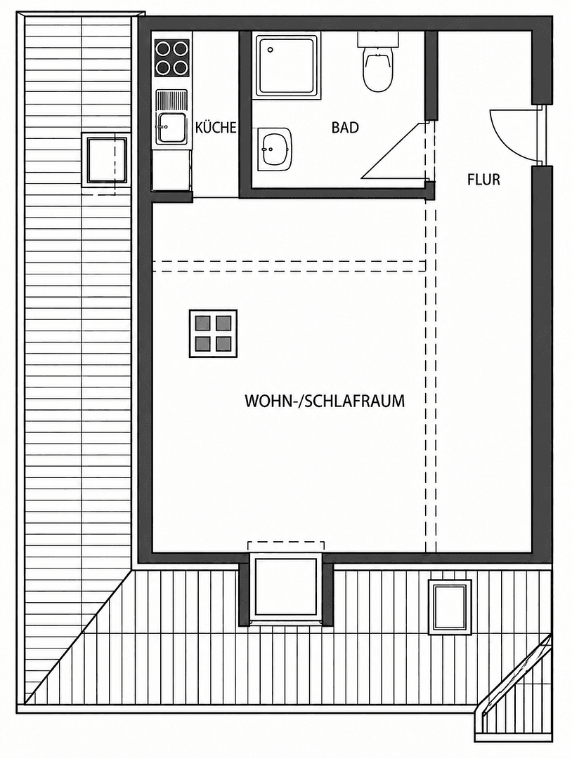 Pronájem bytu 1+1 35 m², Ludwigstraße 45, Gießen, Hessen Pronájem bytu 1+1 35 m², Ludwigstraße 45, Gießen, Hessen