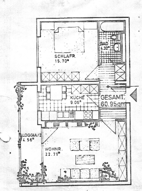 Pronájem bytu 2+1 61 m², Lipsweg 2, Erlangen, Bavorsko Pronájem bytu 2+1 61 m², Lipsweg 2, Erlangen, Bavorsko
