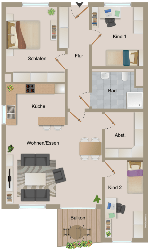 Pronájem bytu 4+1 97 m², Eidinghausener Str. 25, Bad Oeynhausen, Severní Porýní-Vestfálsko Pronájem bytu 4+1 97 m², Eidinghausener Str. 25, Bad Oeynhausen, Severní Porýní-Vestfálsko