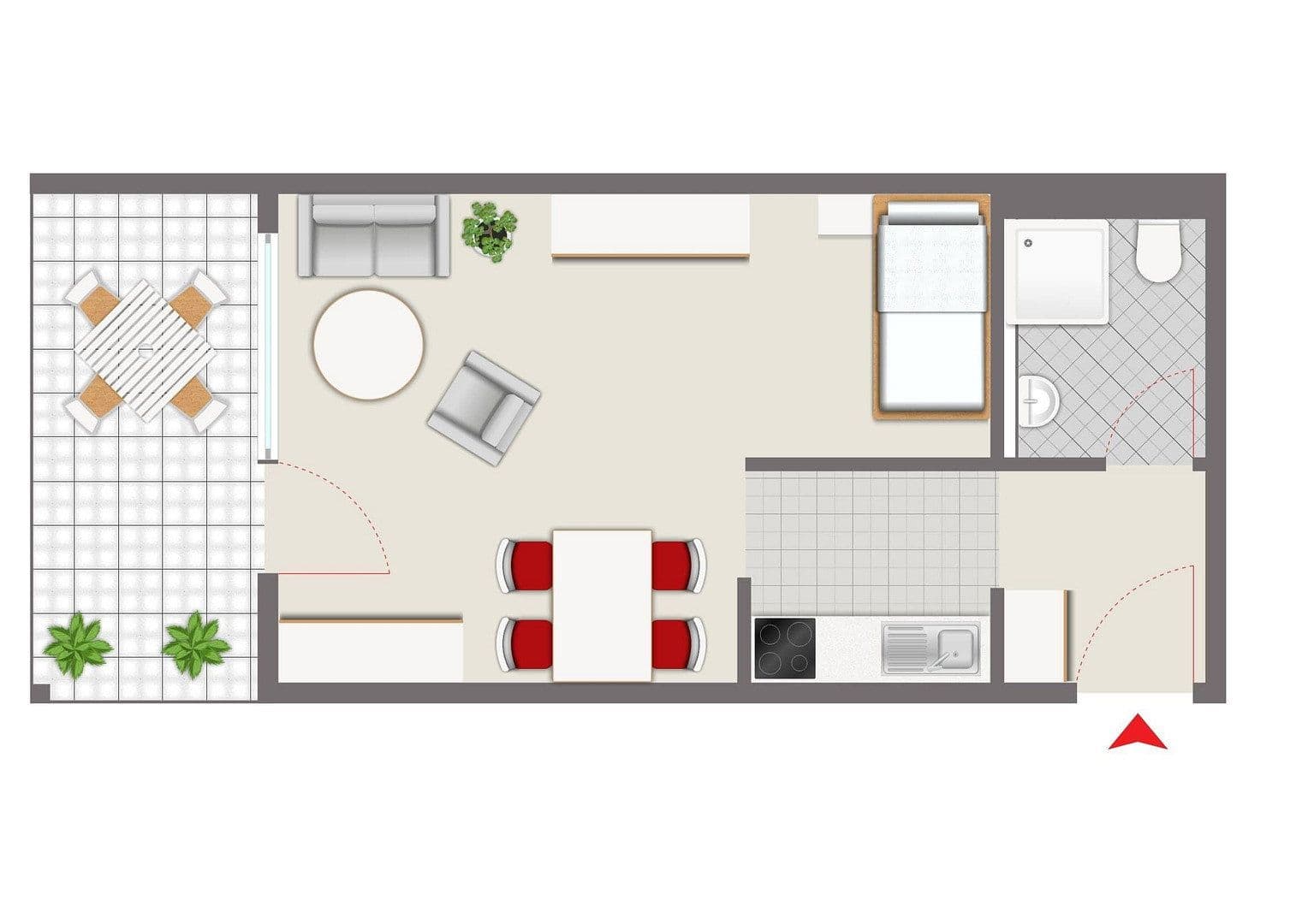 Pronájem bytu 1+1 39 m², Laupheim, Bádensko-Württembersko Pronájem bytu 1+1 39 m², Laupheim, Bádensko-Württembersko