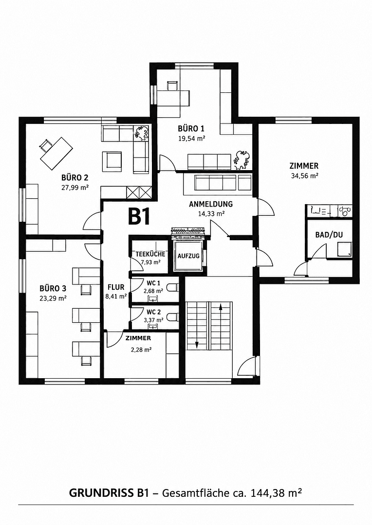 Pronájem kanceláře 145 m², Ravensburg, Bádensko-Württembersko Pronájem kanceláře 145 m², Ravensburg, Bádensko-Württembersko