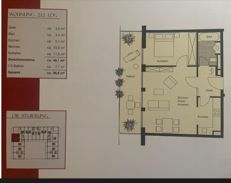 Pronájem bytu 2+1 57 m², München, Bavorsko Pronájem bytu 2+1 57 m², München, Bavorsko