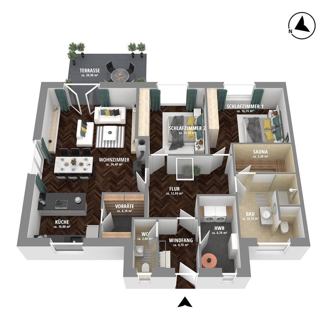Prodej domu 124 m², pozemek 693 m², Vor dem Allerbruch 9b, Barum, Dolní Sasko Prodej domu 124 m², pozemek 693 m², Vor dem Allerbruch 9b, Barum, Dolní Sasko