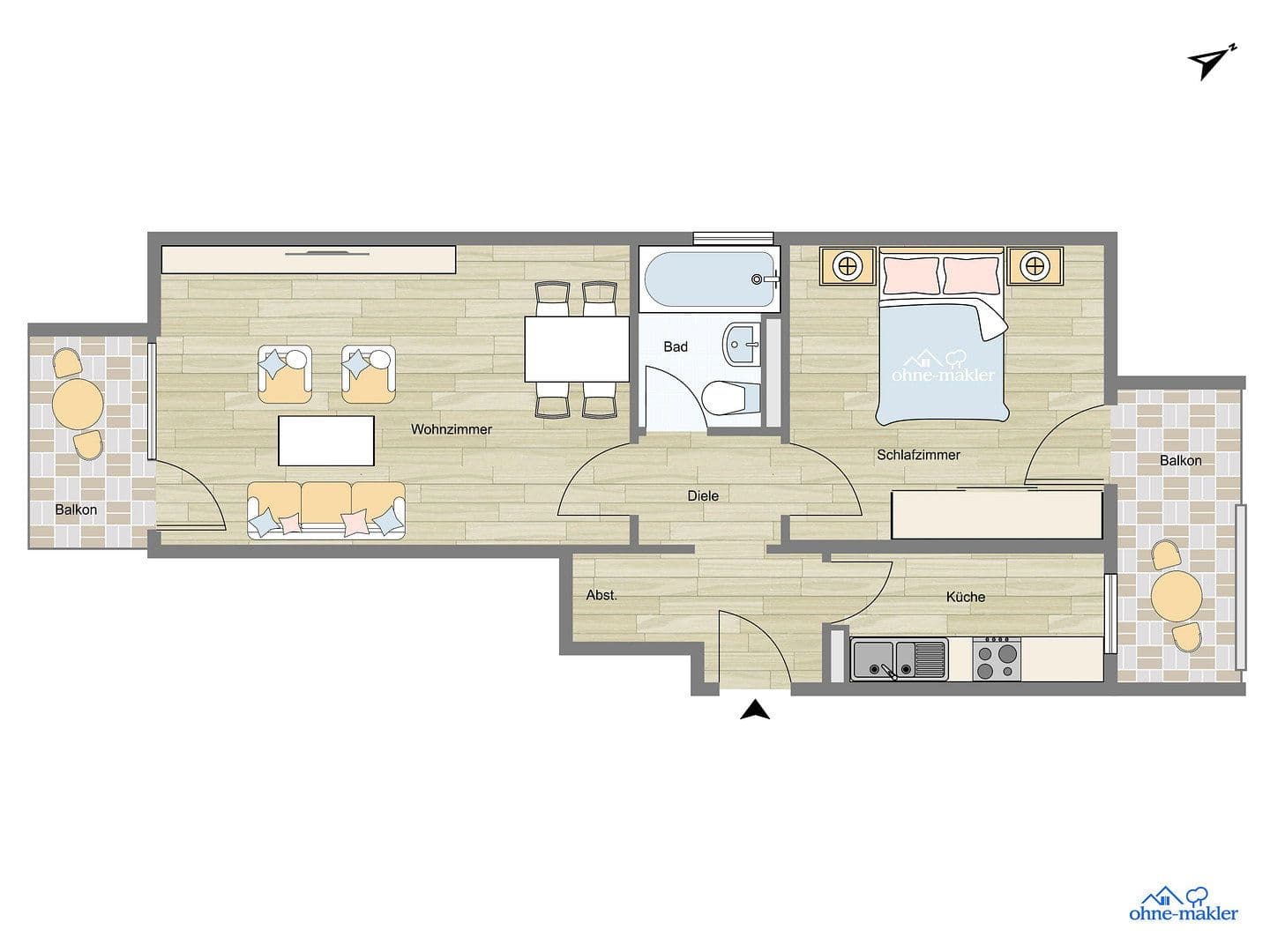 Prodej bytu 2+1 52 m², München, Bavorsko Prodej bytu 2+1 52 m², München, Bavorsko