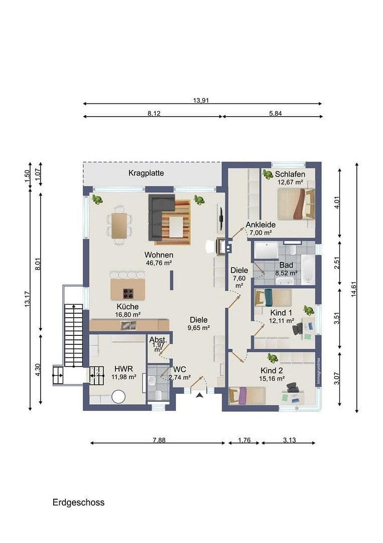 Prodej bytu 4+1 151 m², Kirchhain, Hessen Prodej bytu 4+1 151 m², Kirchhain, Hessen