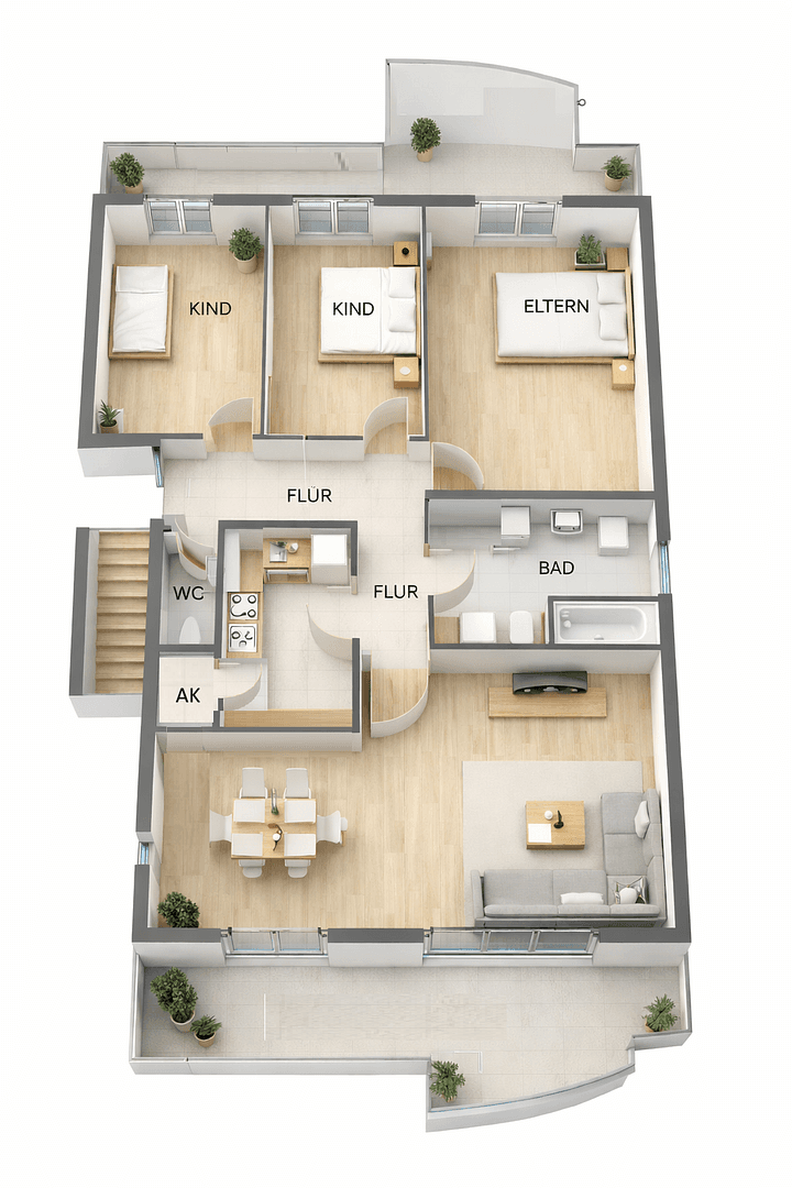 Prodej bytu 4+1 106 m², Königs Wusterhausen, Braniborsko Prodej bytu 4+1 106 m², Königs Wusterhausen, Braniborsko