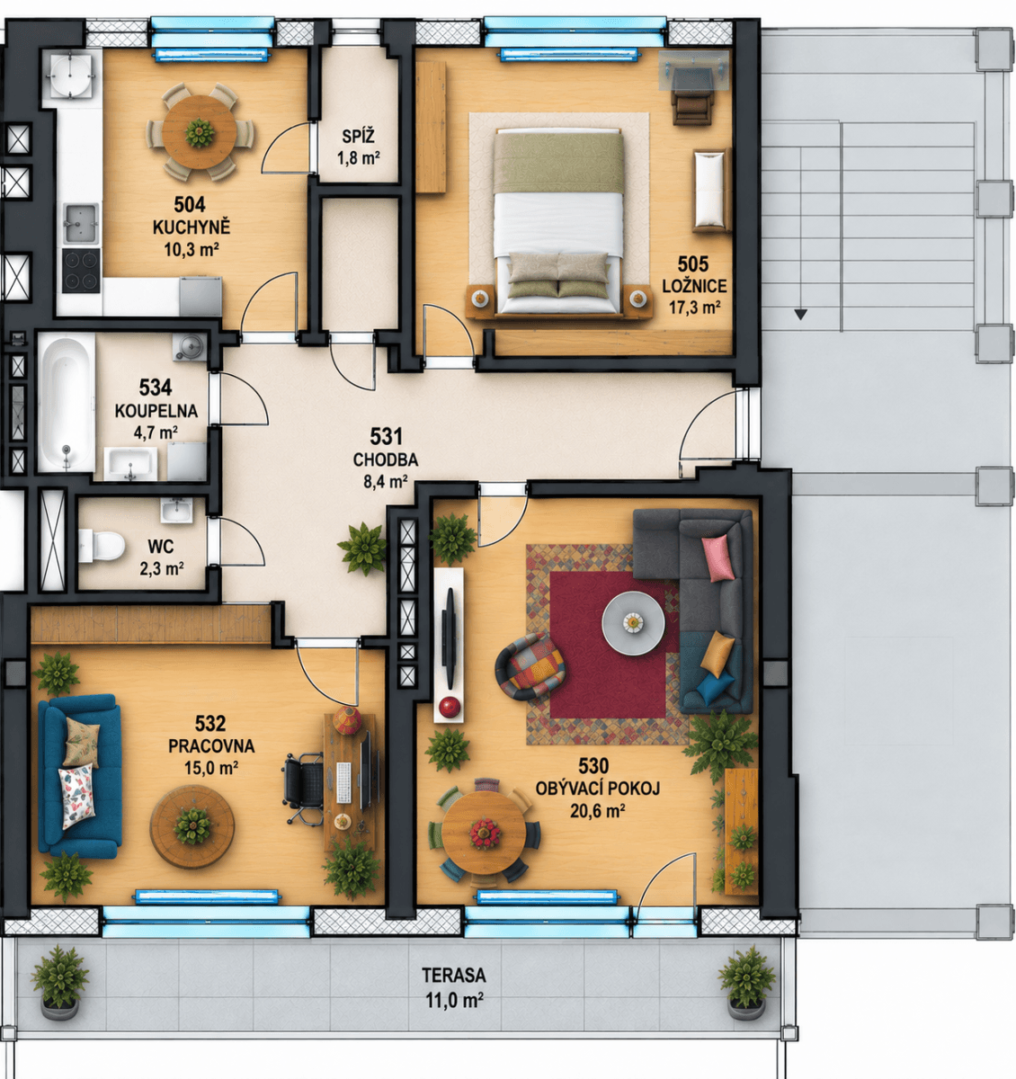 Prodej bytu 3+1 79 m², Radlická, Praha, Praha Prodej bytu 3+1 79 m², Radlická, Praha, Praha