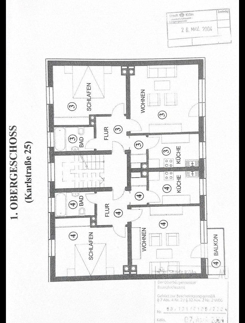 Prodej bytu 2+1 57 m², Karlstraße 25, Köln, Severní Porýní-Vestfálsko Prodej bytu 2+1 57 m², Karlstraße 25, Köln, Severní Porýní-Vestfálsko