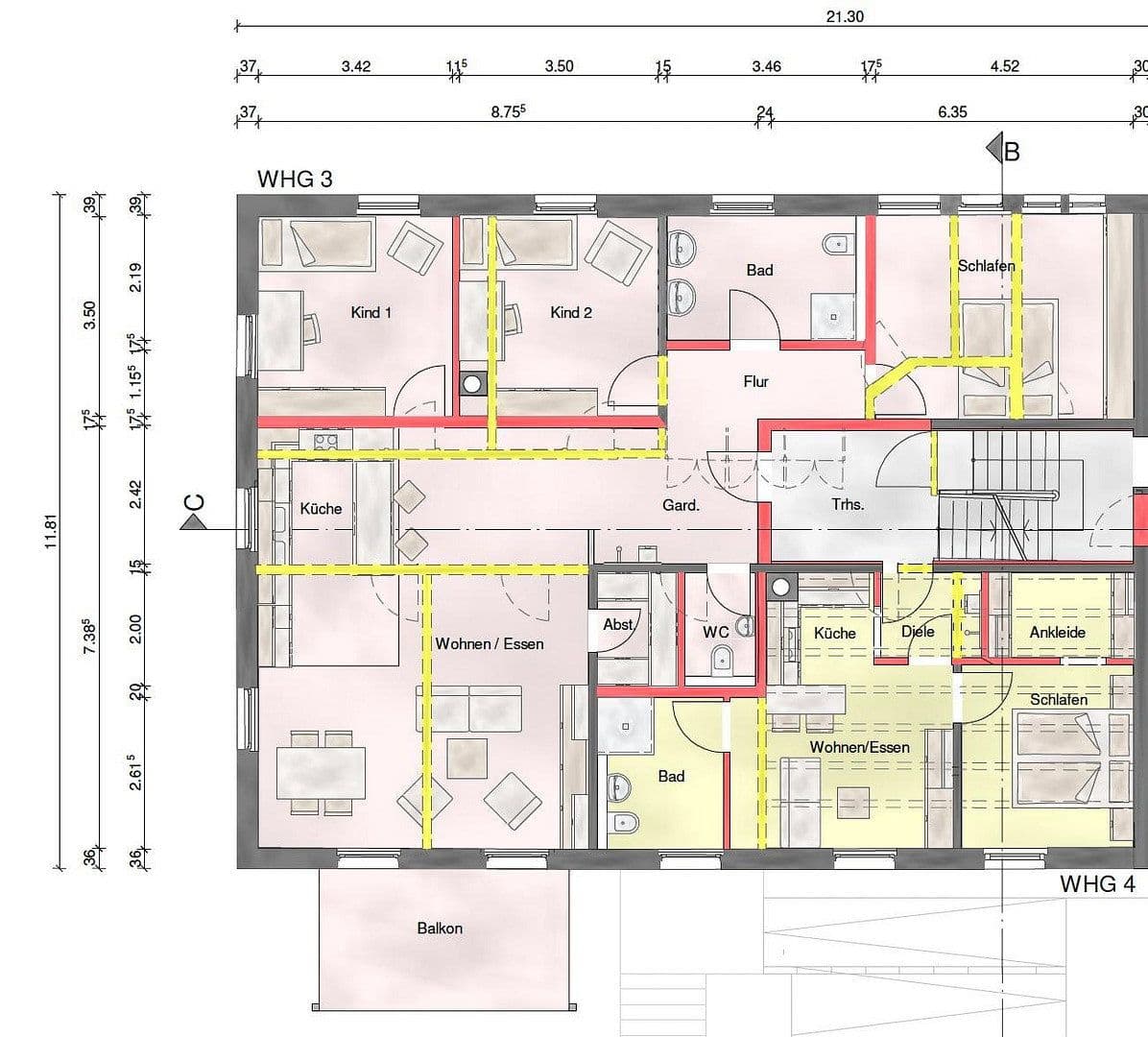 Pronájem bytu 4+1 111 m², Crailsheimer Str. 2, Frankenhardt, Bádensko-Württembersko Pronájem bytu 4+1 111 m², Crailsheimer Str. 2, Frankenhardt, Bádensko-Württembersko