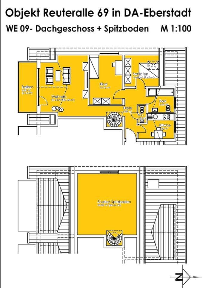 Pronájem bytu 4+1 101 m², Reuterallee 69, Darmstadt, Hessen Pronájem bytu 4+1 101 m², Reuterallee 69, Darmstadt, Hessen