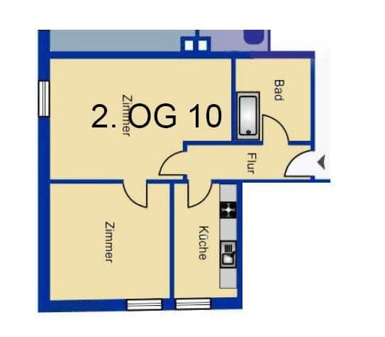 Pronájem bytu 2+1 62 m², Wormser Str. 15-17, Frankenthal, Porýní-Falc Pronájem bytu 2+1 62 m², Wormser Str. 15-17, Frankenthal, Porýní-Falc