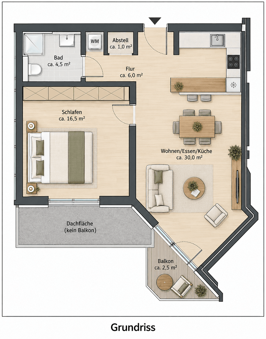 Pronájem bytu 2+1 48 m², Am Klosterberg 13, Bad Breisig, Porýní-Falc Pronájem bytu 2+1 48 m², Am Klosterberg 13, Bad Breisig, Porýní-Falc
