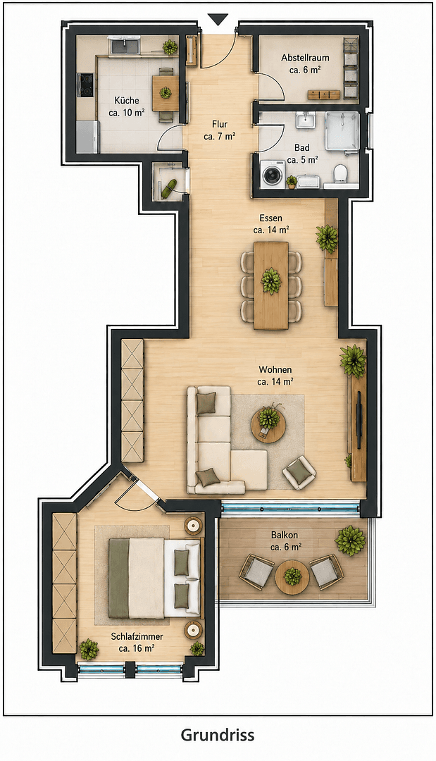 Pronájem bytu 2+1 54 m², Bad Breisig, Porýní-Falc Pronájem bytu 2+1 54 m², Bad Breisig, Porýní-Falc
