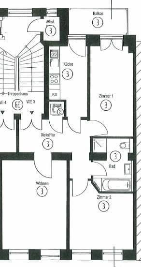 Pronájem bytu 3+1 77 m², Leipzig, Sasko Pronájem bytu 3+1 77 m², Leipzig, Sasko