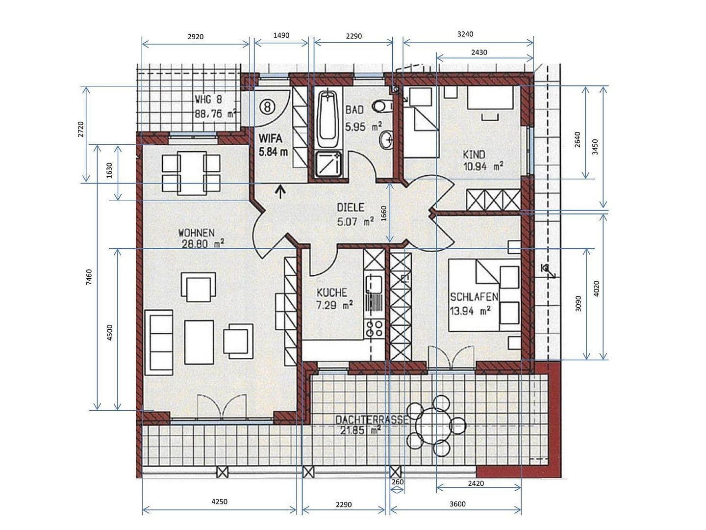 Prodej bytu 3+1 89 m², Spretistraße 6b, Ingolstadt, Bavorsko Prodej bytu 3+1 89 m², Spretistraße 6b, Ingolstadt, Bavorsko