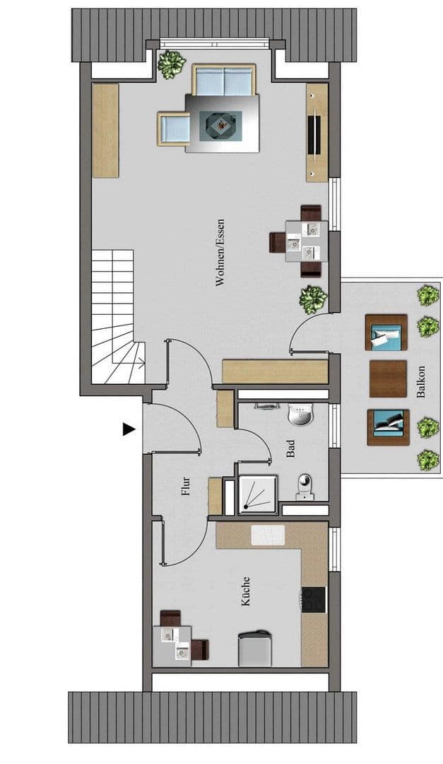 Pronájem bytu 2+kk 63 m², Münster, Severní Porýní-Vestfálsko Pronájem bytu 2+kk 63 m², Münster, Severní Porýní-Vestfálsko