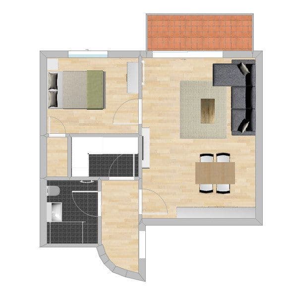 Pronájem bytu 2+1 47 m², Hamburg, Hamburg Pronájem bytu 2+1 47 m², Hamburg, Hamburg