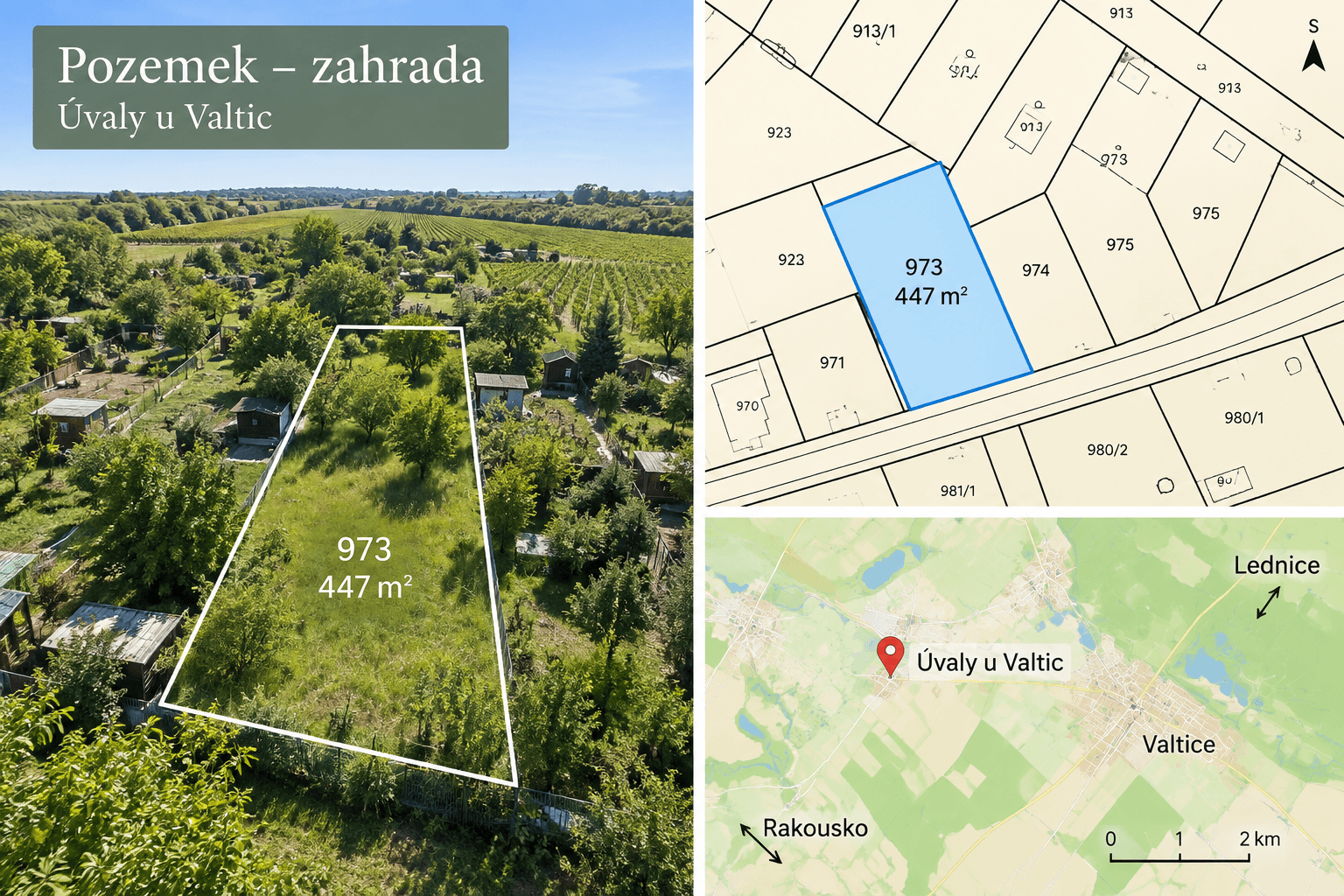 Prodej pozemku 447 m², Valtice, Jihomoravský kraj Prodej pozemku 447 m², Valtice, Jihomoravský kraj