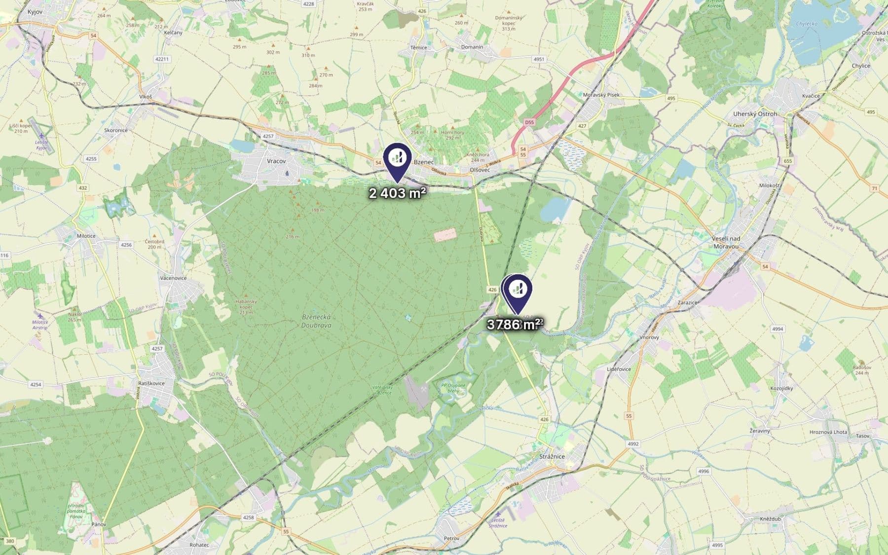 Prodej pozemku 7.042 m², Bzenec, Jihomoravský kraj Prodej pozemku 7.042 m², Bzenec, Jihomoravský kraj
