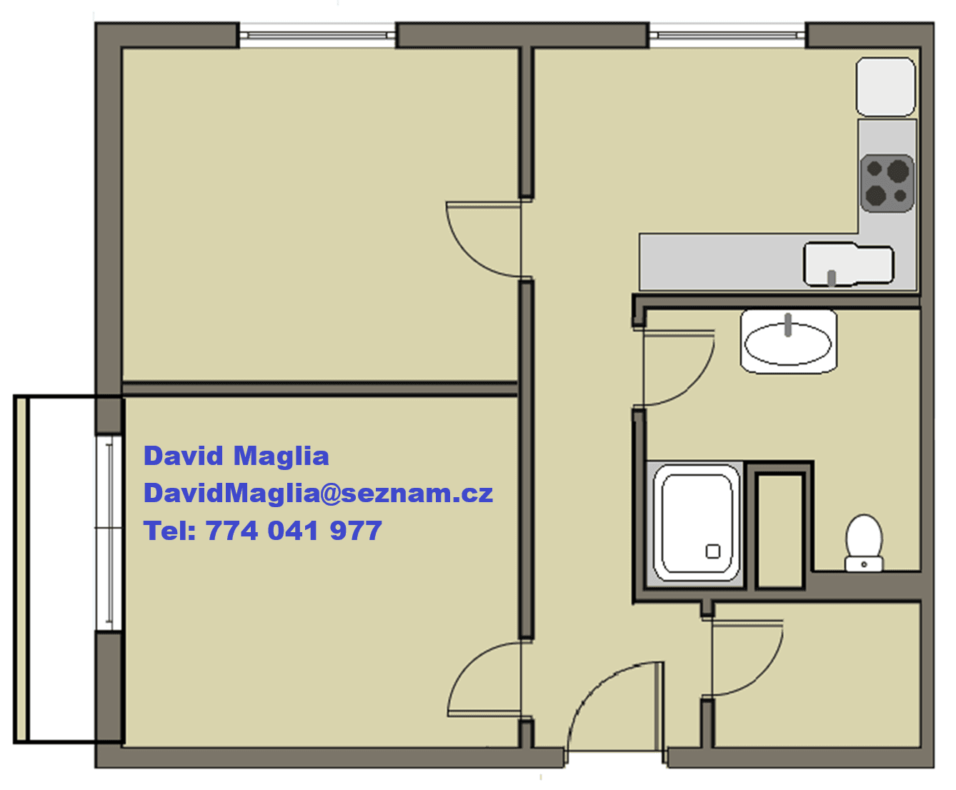 Pronájem bytu 2+1 51 m², Krymská, Karlovy Vary, Karlovarský kraj Pronájem bytu 2+1 51 m², Krymská, Karlovy Vary, Karlovarský kraj