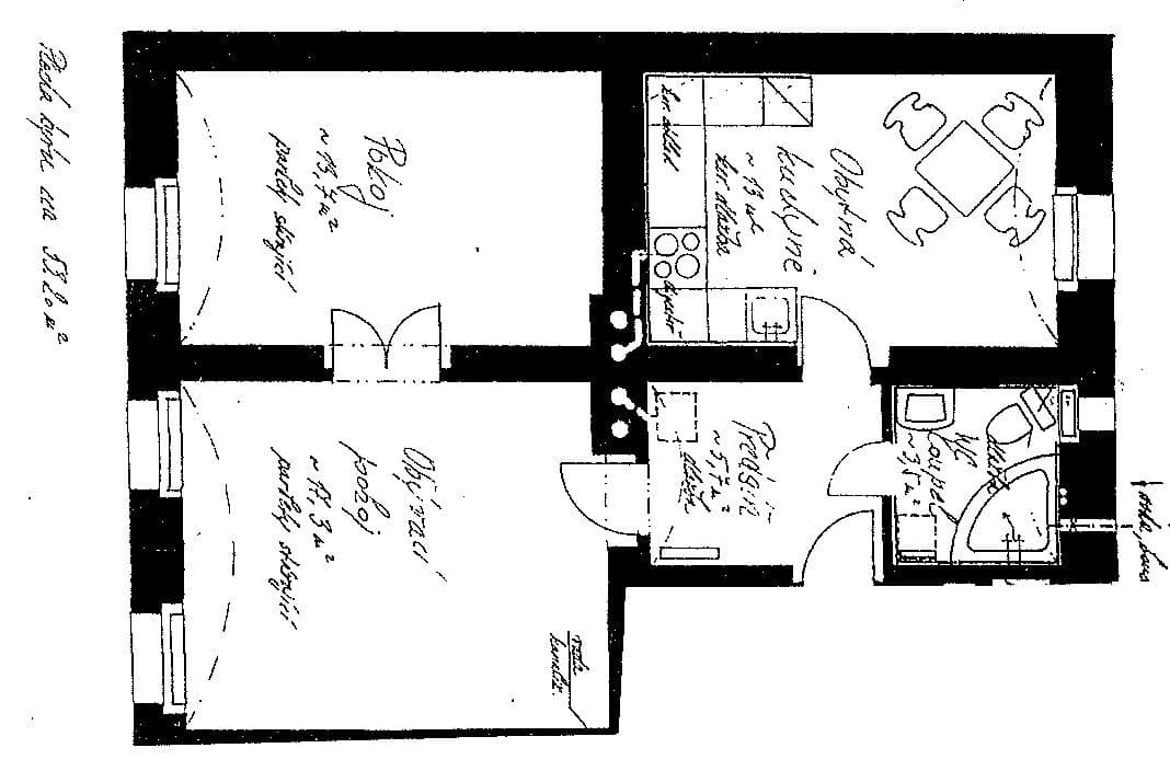 Pronájem bytu 2+1 53 m², Roháčova, Praha, Praha Pronájem bytu 2+1 53 m², Roháčova, Praha, Praha