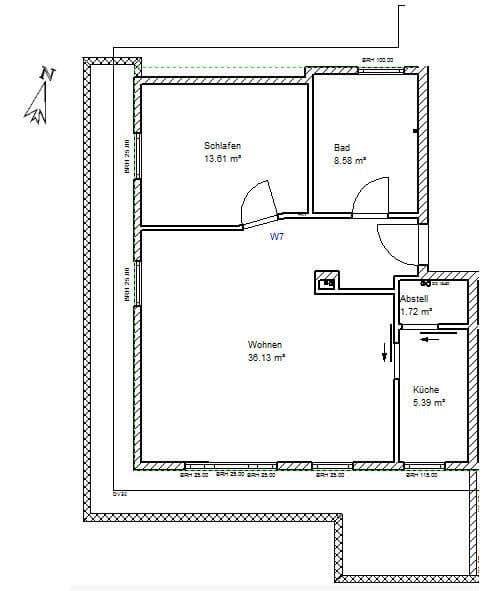 Pronájem bytu 2+1 72 m², Curfeßstraße 33, Aalen, Bádensko-Württembersko Pronájem bytu 2+1 72 m², Curfeßstraße 33, Aalen, Bádensko-Württembersko