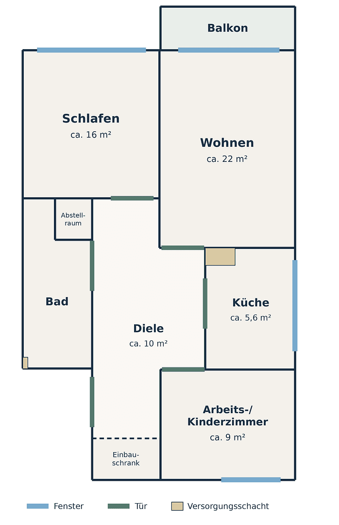 Prodej bytu 3+kk 76 m², Frankenstr.82, Essen, Severní Porýní-Vestfálsko Prodej bytu 3+kk 76 m², Frankenstr.82, Essen, Severní Porýní-Vestfálsko