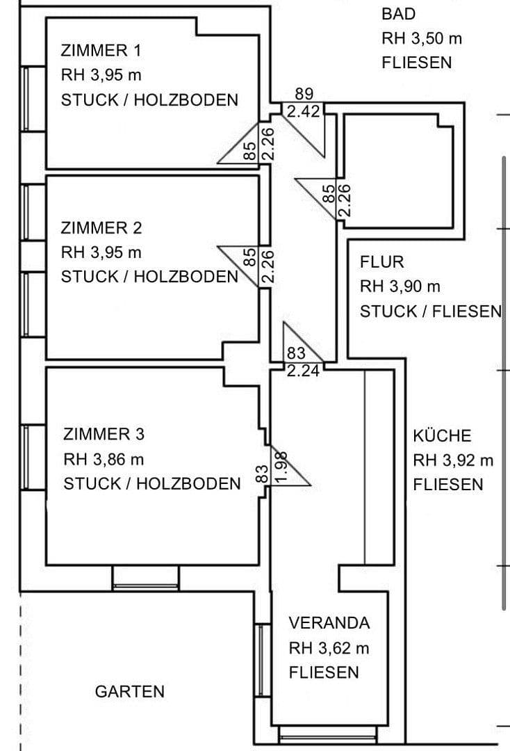 Pronájem bytu 3+kk 80 m², Wiesenstraße 47, Hamburg, Hamburg Pronájem bytu 3+kk 80 m², Wiesenstraße 47, Hamburg, Hamburg