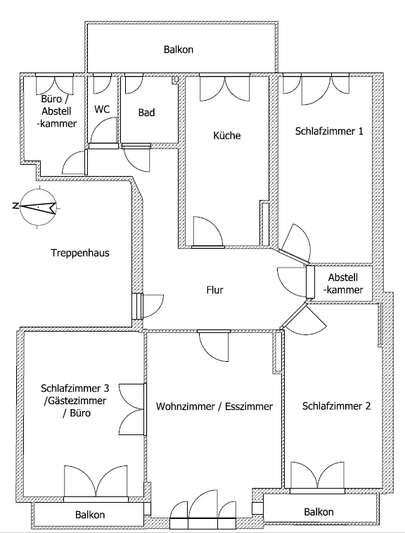 Pronájem bytu 4+kk 100 m², Pilatuspool 11, Hamburg, Hamburg Pronájem bytu 4+kk 100 m², Pilatuspool 11, Hamburg, Hamburg