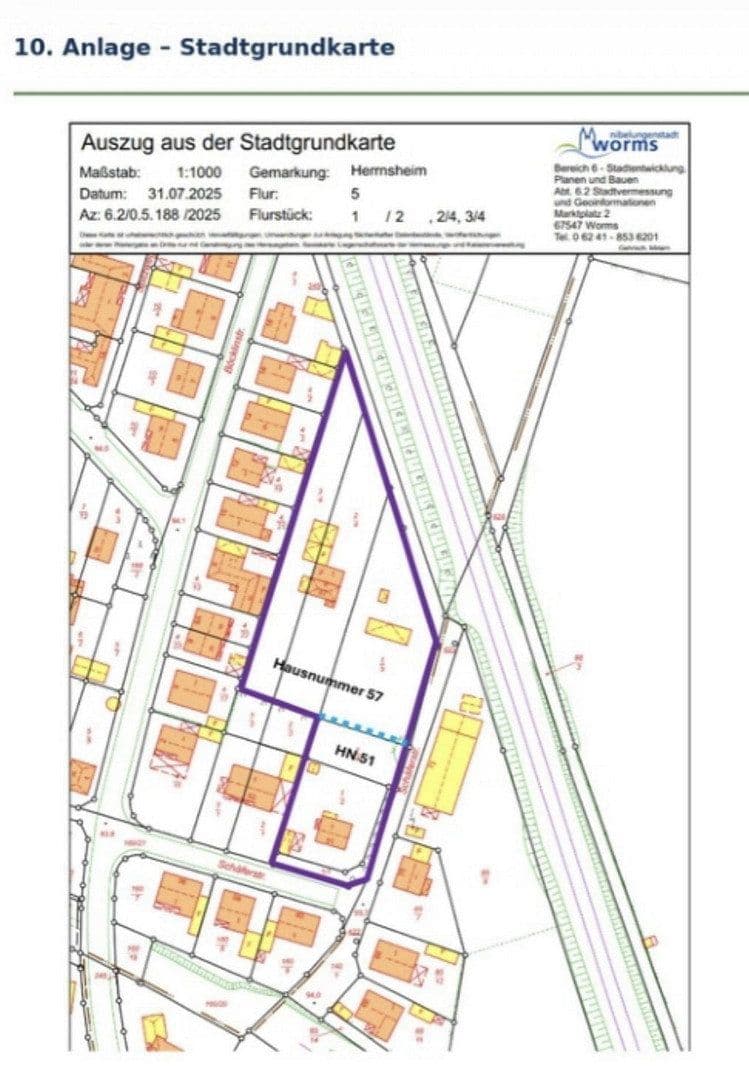 Prodej pozemku 5.271 m², Worms, Porýní-Falc Prodej pozemku 5.271 m², Worms, Porýní-Falc