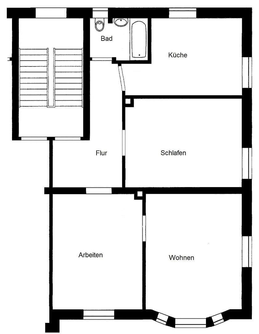 Pronájem bytu 3+1 70 m², Augsburg, Bavorsko Pronájem bytu 3+1 70 m², Augsburg, Bavorsko