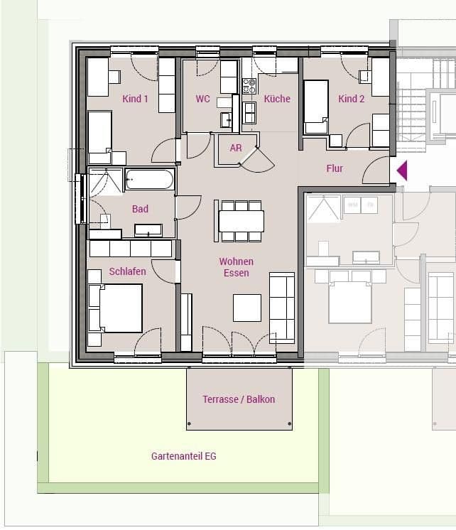 Pronájem bytu 4+1 100 m², Münchener Straße 94, Roth, Bavorsko Pronájem bytu 4+1 100 m², Münchener Straße 94, Roth, Bavorsko