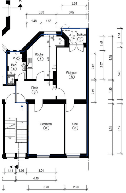 Prodej bytu 3+1 76 m², Düsseldorf, Severní Porýní-Vestfálsko Prodej bytu 3+1 76 m², Düsseldorf, Severní Porýní-Vestfálsko