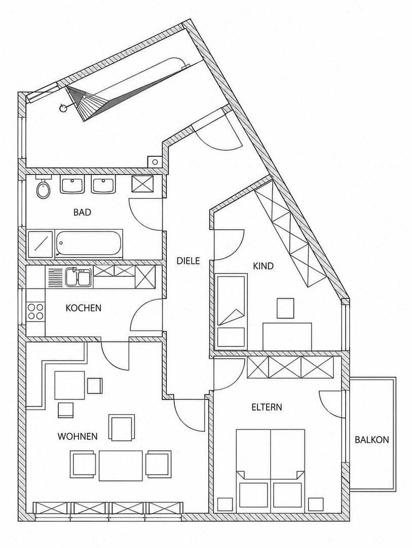 Prodej bytu 3+1 72 m², Schwabmünchen, Bavorsko Prodej bytu 3+1 72 m², Schwabmünchen, Bavorsko