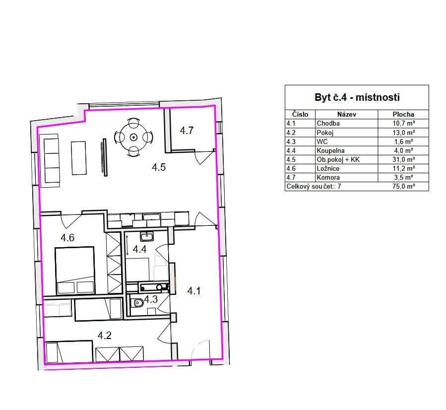 Prodej bytu 3+kk 75 m², Mostecká, Dobřany, Plzeňský kraj Prodej bytu 3+kk 75 m², Mostecká, Dobřany, Plzeňský kraj