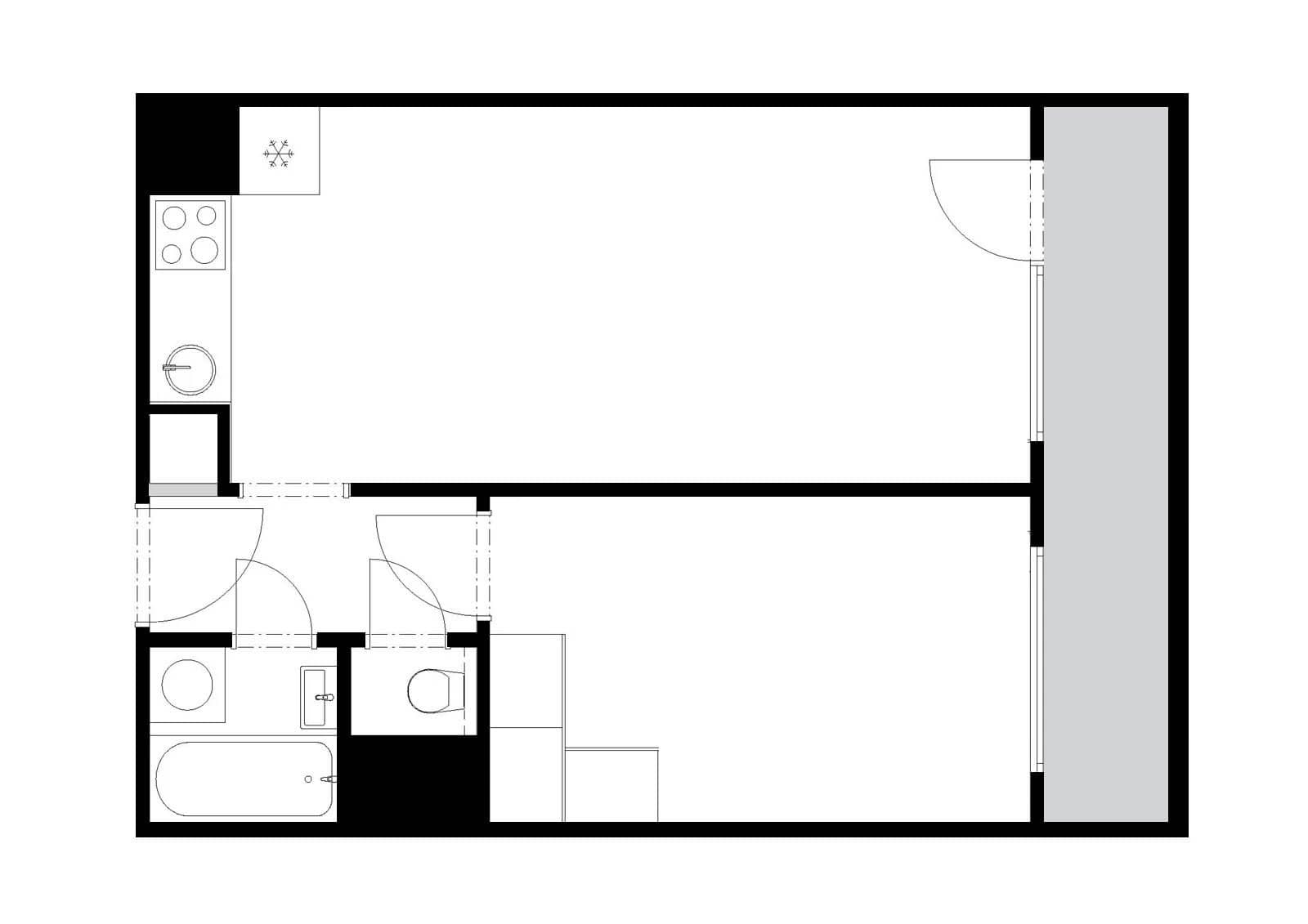 Pronájem bytu 2+kk 45 m², Gutova, Praha, Praha Pronájem bytu 2+kk 45 m², Gutova, Praha, Praha