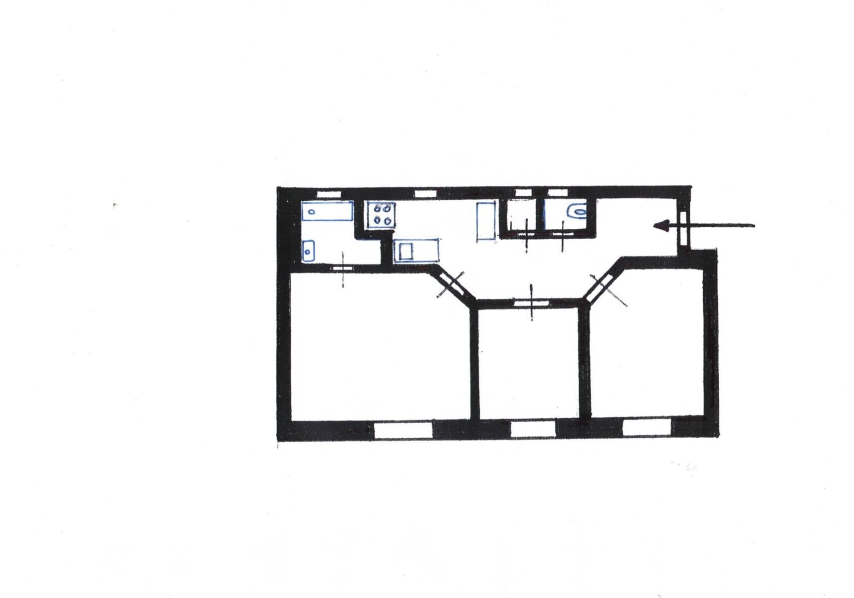 Pronájem bytu 3+1 59 m², Biskupcova, Praha, Praha Pronájem bytu 3+1 59 m², Biskupcova, Praha, Praha