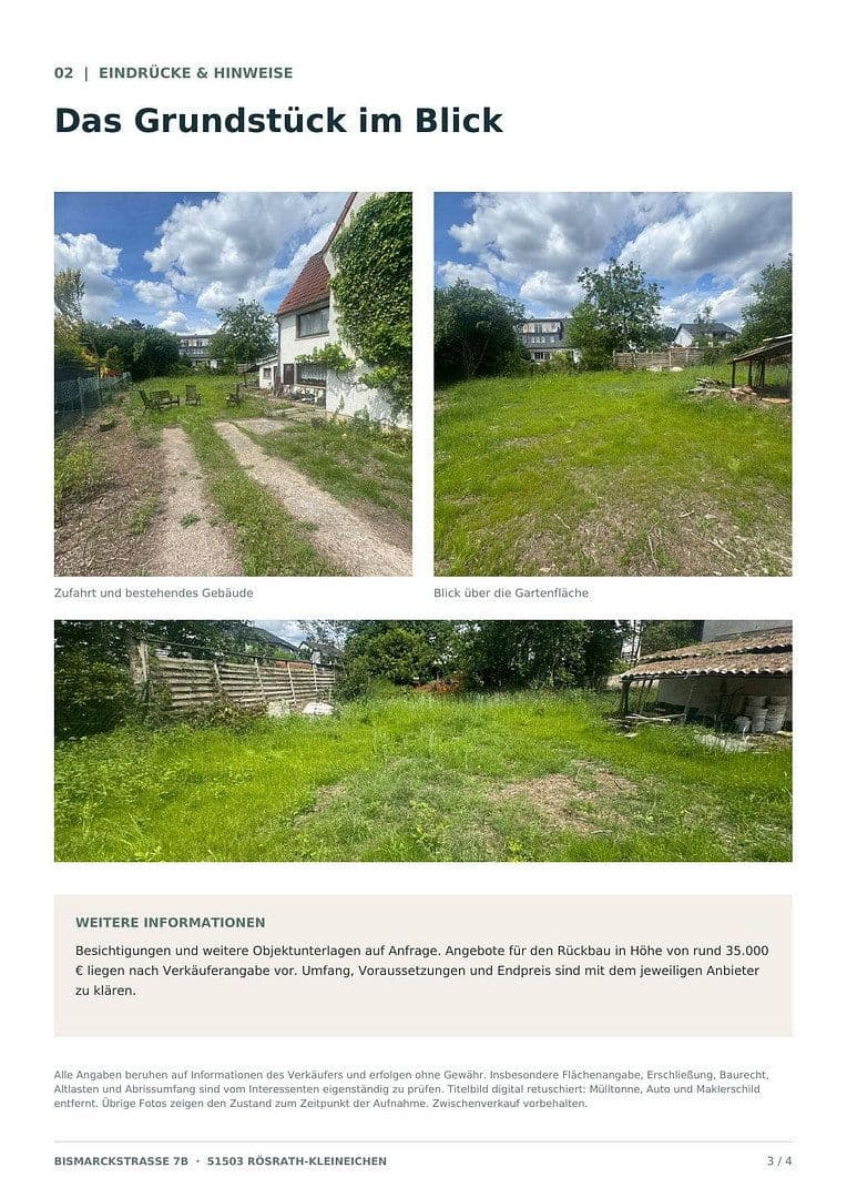 Prodej pozemku 813 m², Bismarckstraße 7b, Rösrath, Severní Porýní-Vestfálsko Prodej pozemku 813 m², Bismarckstraße 7b, Rösrath, Severní Porýní-Vestfálsko
