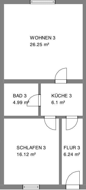 Pronájem bytu 2+1 49 m², Levin 8, Dargun, Mecklenburg-Vorpommern Pronájem bytu 2+1 49 m², Levin 8, Dargun, Mecklenburg-Vorpommern