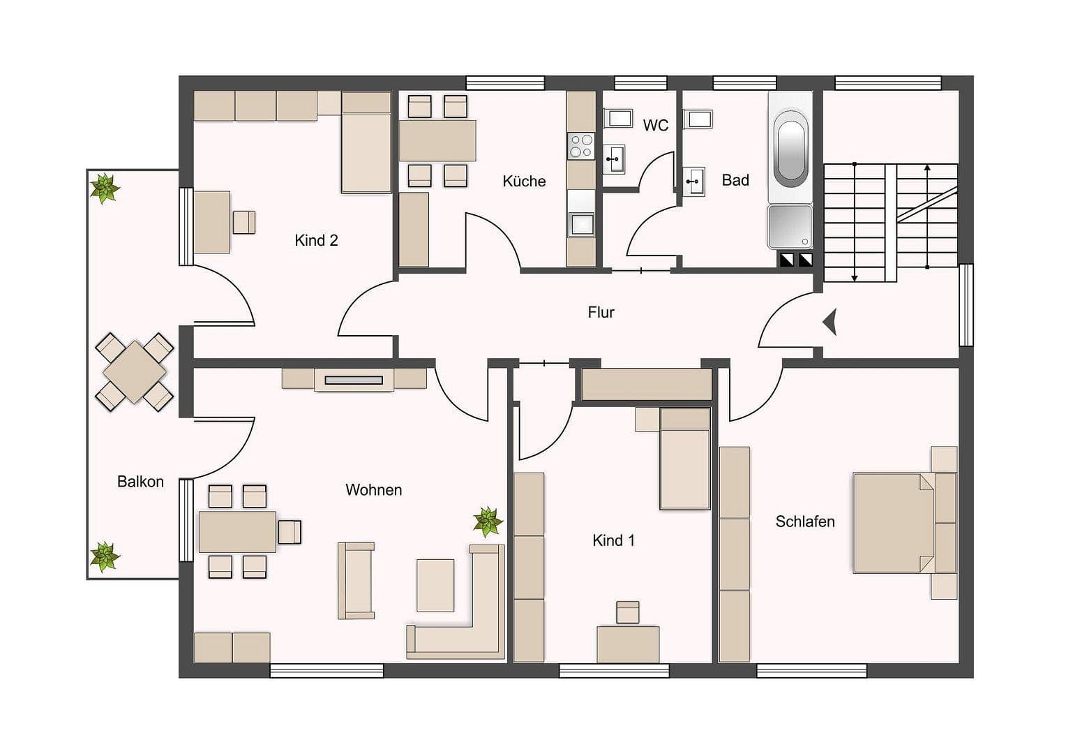 Pronájem bytu 4+1 118 m², Wunstorf, Dolní Sasko Pronájem bytu 4+1 118 m², Wunstorf, Dolní Sasko