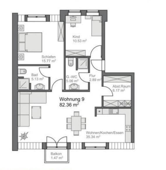 Pronájem bytu 3+1 83 m², Nordhorn, Dolní Sasko Pronájem bytu 3+1 83 m², Nordhorn, Dolní Sasko