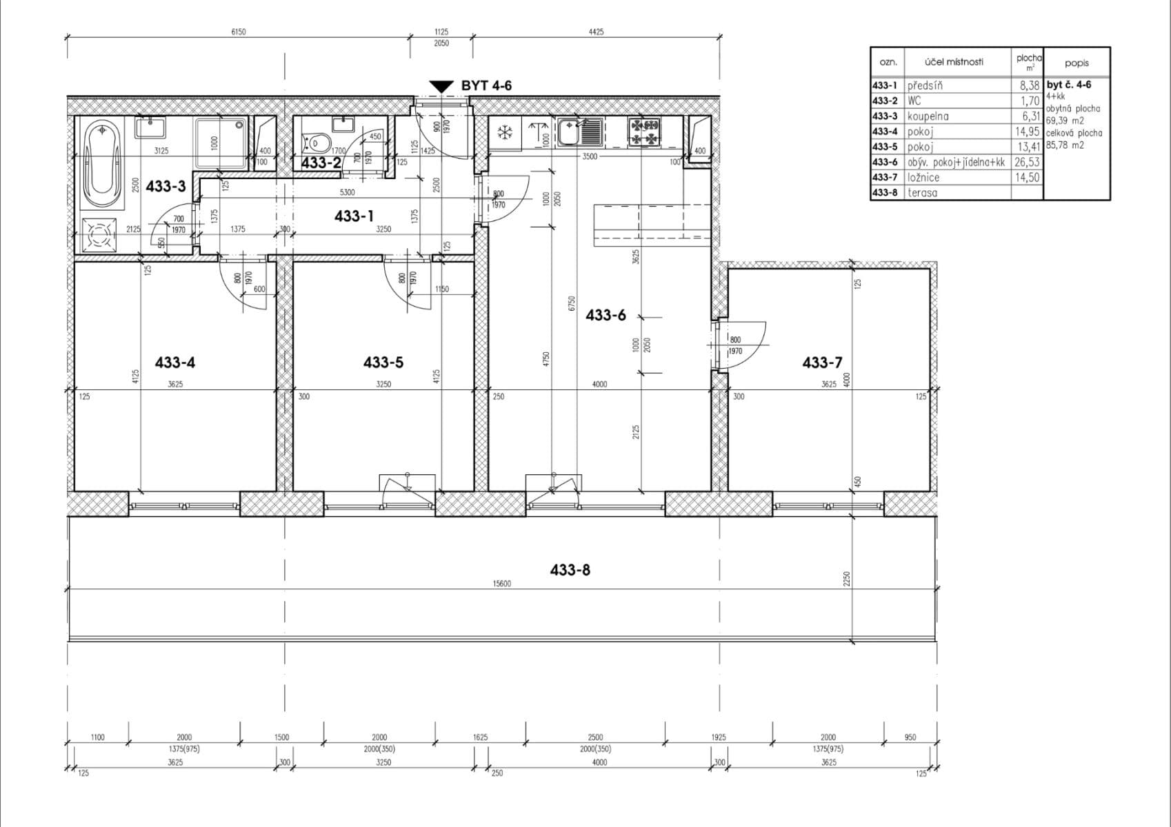 Pronájem bytu 4+kk 86 m², Nádražní, Třešť, Kraj Vysočina Pronájem bytu 4+kk 86 m², Nádražní, Třešť, Kraj Vysočina
