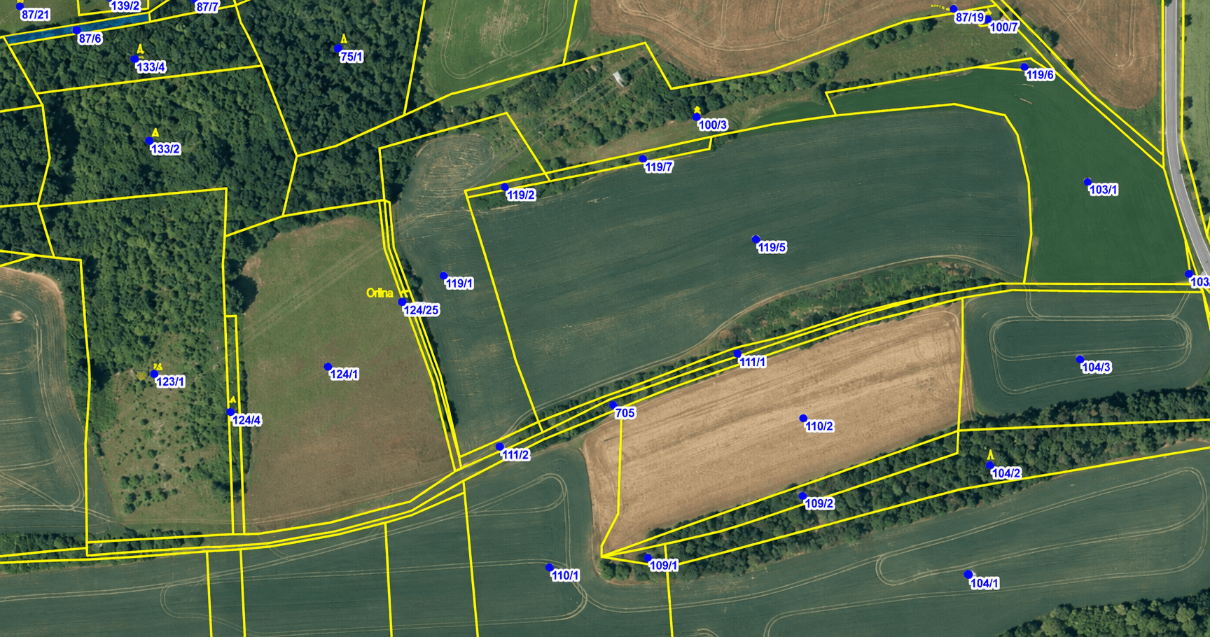 Prodej pozemku 22.542 m², Korno, Středočeský kraj Prodej pozemku 22.542 m², Korno, Středočeský kraj