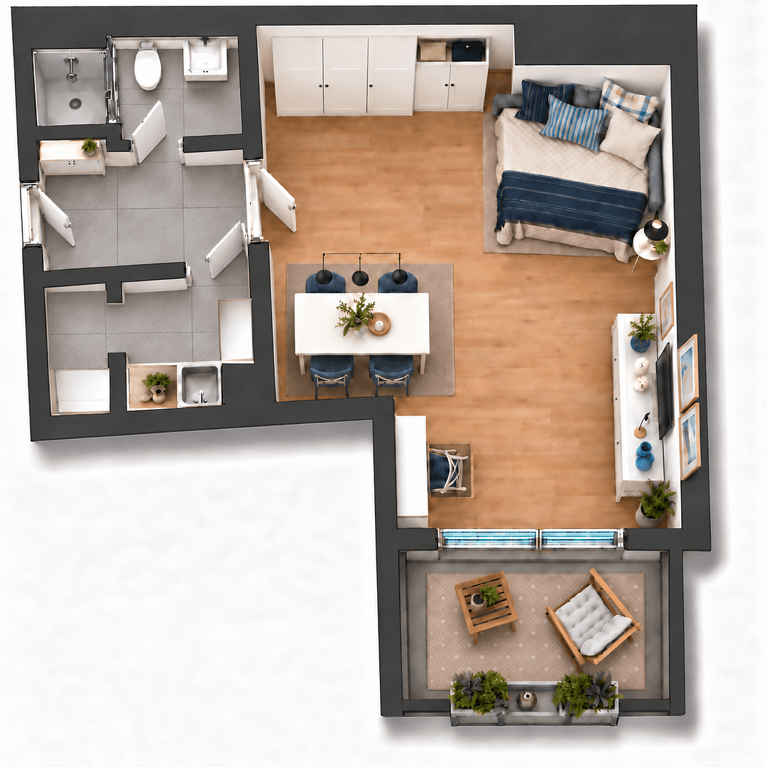 Pronájem bytu 1+1 38 m², Walter-Meckauer-Str. 15, Nürnberg, Bavorsko Pronájem bytu 1+1 38 m², Walter-Meckauer-Str. 15, Nürnberg, Bavorsko