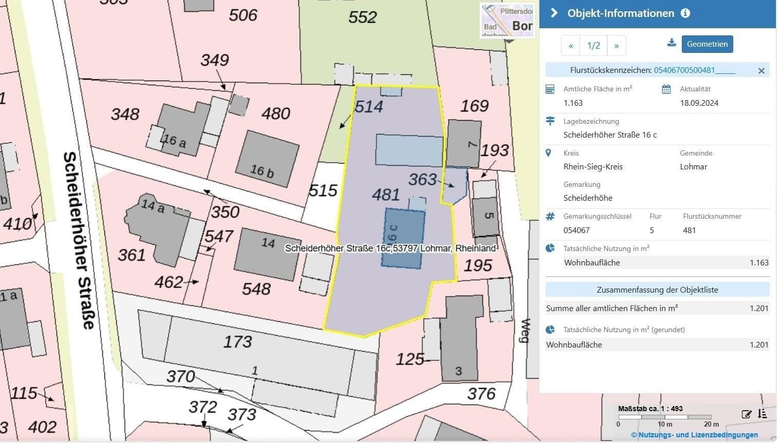 Prodej pozemku 1.201 m², Lohmar, Severní Porýní-Vestfálsko Prodej pozemku 1.201 m², Lohmar, Severní Porýní-Vestfálsko