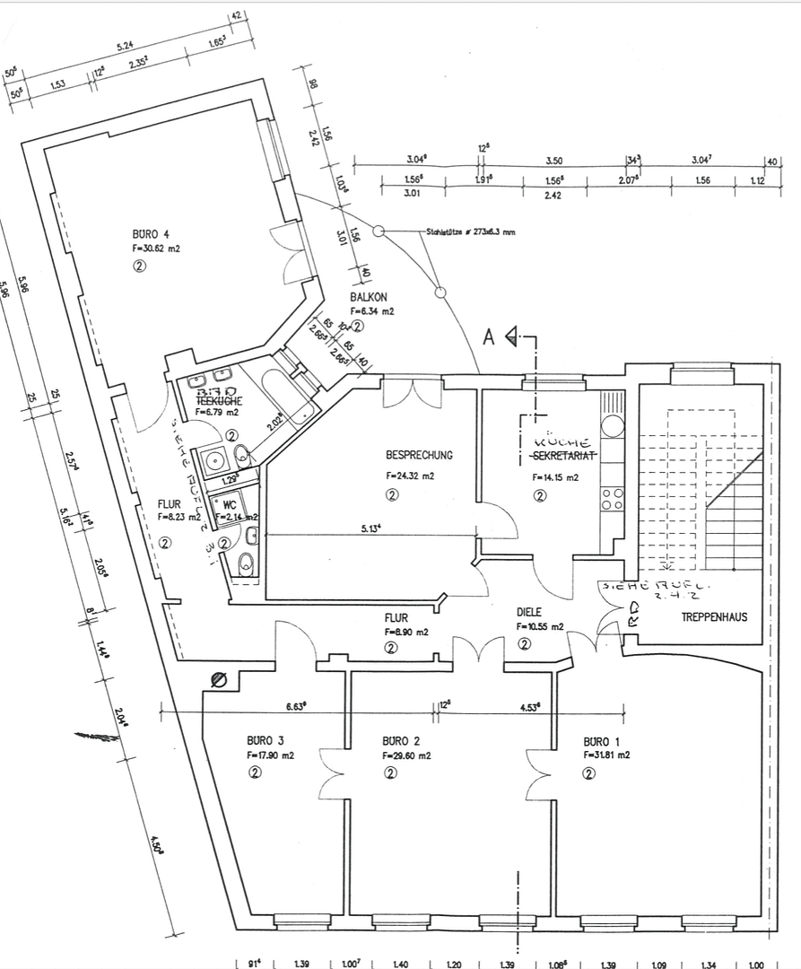 Pronájem kanceláře 202 m², Dufourstrasse 4, Leipzig, Sasko Pronájem kanceláře 202 m², Dufourstrasse 4, Leipzig, Sasko