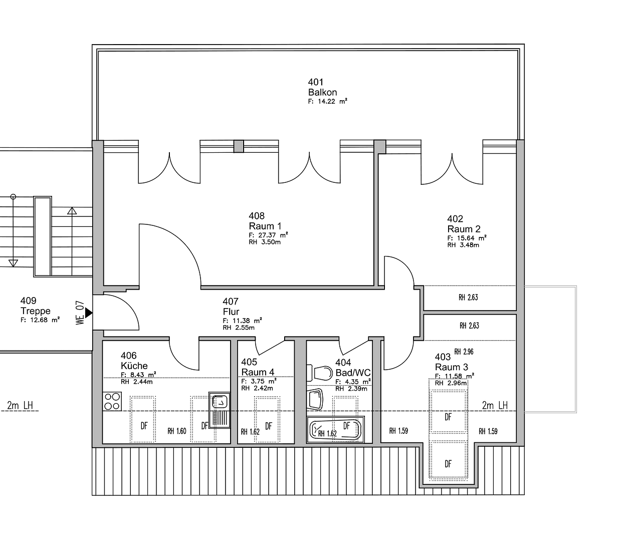 Pronájem bytu 3+1 90 m², Velten, Braniborsko Pronájem bytu 3+1 90 m², Velten, Braniborsko