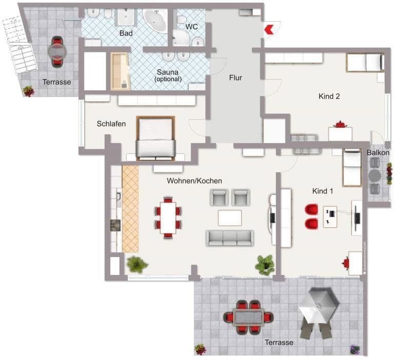 Prodej bytu 4+1 190 m², Bad Kreuznach, Porýní-Falc Prodej bytu 4+1 190 m², Bad Kreuznach, Porýní-Falc